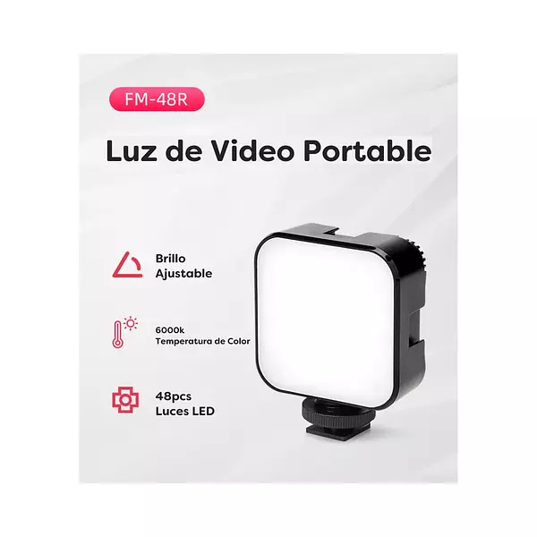 Luz Para Video Mini Lampara Fm 48r Jmary