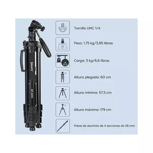 Trípode Para Video Y Fotografía Kp2294 Jmary
