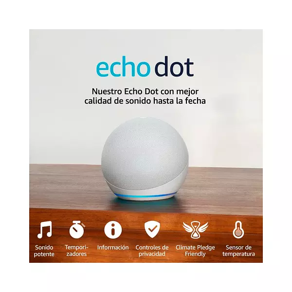 Asistente De Voz Echo 5ta Gen Amazon Alexa Blanco