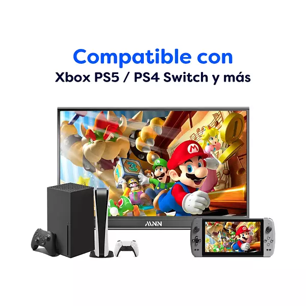 Monitor Portable De 15.6" Fhd 1080 Hd Mnn