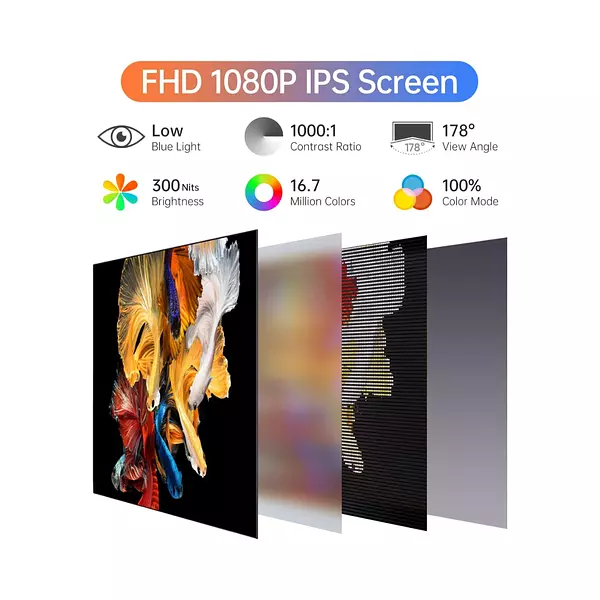 Monitor Portable De 15.6" Fhd 1080 Hd Forhelp