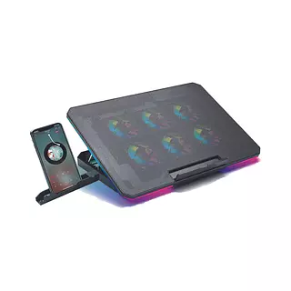 Base Refrigerante Portátil 6 Ventiladores Reclinable X8