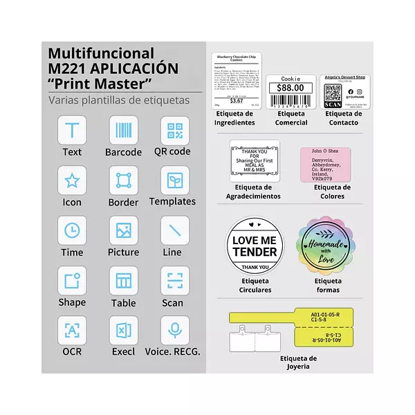 Impresora Térmica De Etiquetas M221