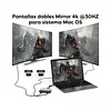 Convertidor Tipo C A Hdmi Dual 4k Doble Monitor