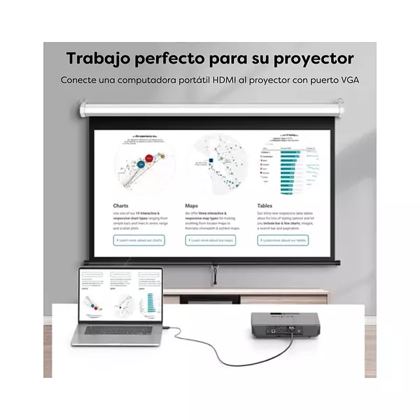 Cable Hdmi A Vga 1,8 Metros