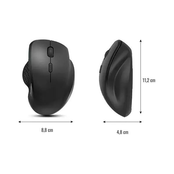 Mouse Inalámbrico Y Bluetooth Elite W500 Recargable Jertech