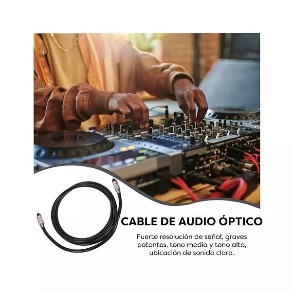 Cable De Fibra Audio Óptico Digital