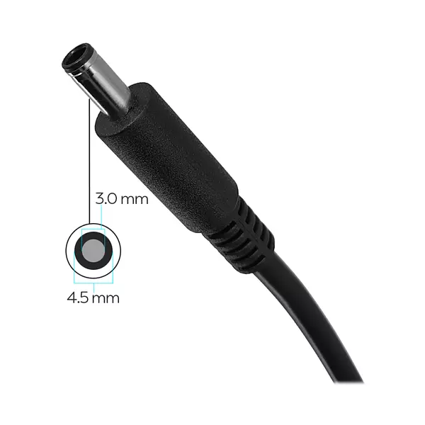 Cargador Para Portátil Dell 19v 3,34a Punta Aguja 4,5 * 3,0 Mm