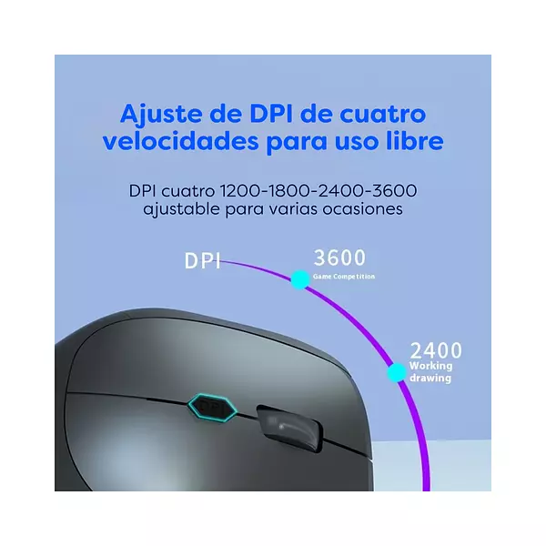 Mouse Inalámbrico M1688 2.4g +- Bluetooth Wireless