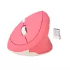 Mouse Inalámbrico Vertical Jys-03 Rosado