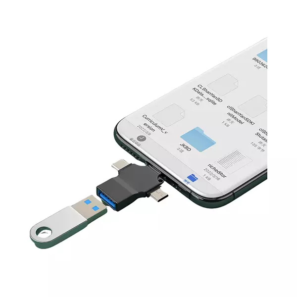 Adaptador 3 En 1 Otg Ip /Tipo C