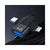 Adaptador 3 En 1 Otg Ip /Tipo C