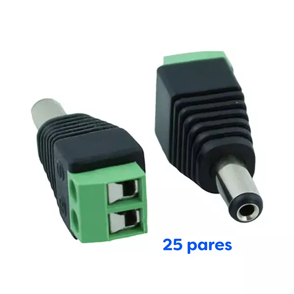 Conector De Corriente Dc Macho/Hembra Plug Cctv