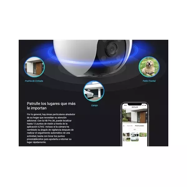 Camara Wifi H8 Pt Inteligente Exterior 360°