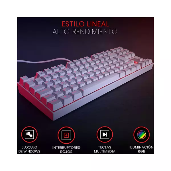 Teclado Gamer Redragon Kumara K552 Con Luces Rgb