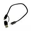 Cable Dual Tipo C A Usb 3.0 A Y Tipo C 20cm