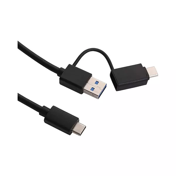 Cable Dual Tipo C A Usb 3.0 A Y Tipo C 30 Cm