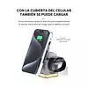 Cargador Inalámbrico Magnetico De Celular Con Lampara 3 En 1