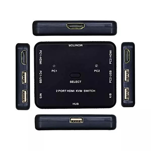 Switch Kvm 2 Port Hdmi