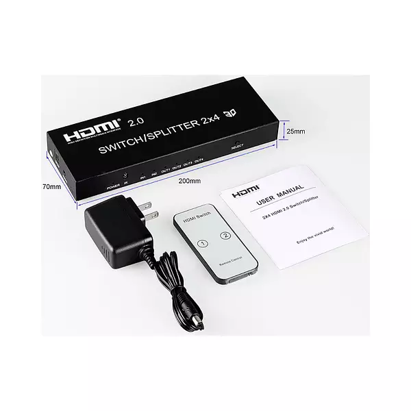 Switch Splitter 2*4 Hdmi 2.0