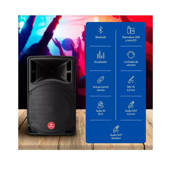 Bafle Bluetooth De 12" 2100 Wpmpo