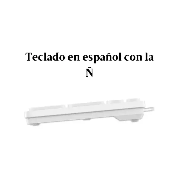 Teclado Genius Slimstar 126 Qwerty Español Color Blanco