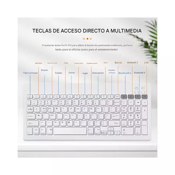 Teclado Blanco Wireless