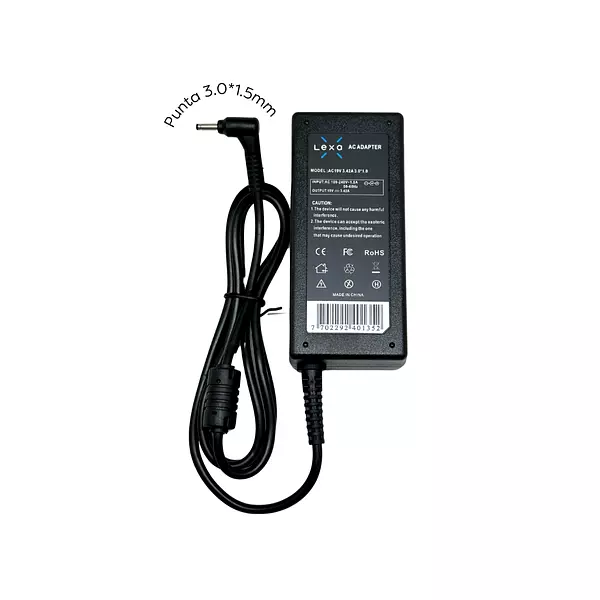 Cargador Para Portátil Acer 19v 2,37a Punta 3,0 * 1,0 Exa