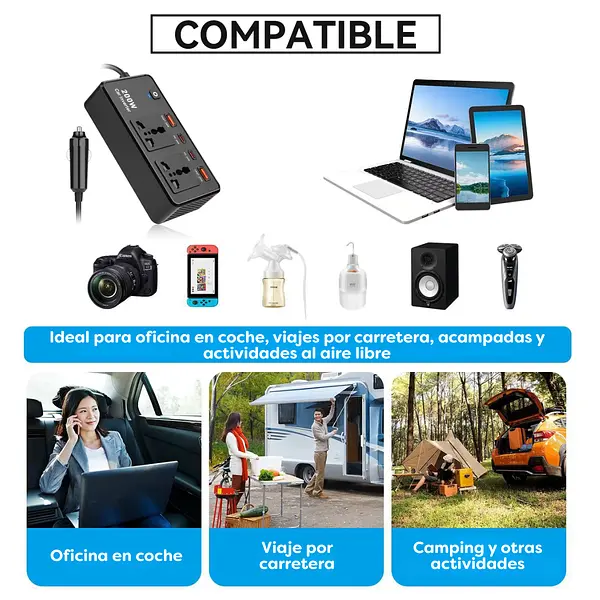 Inversor De Carro 200w
