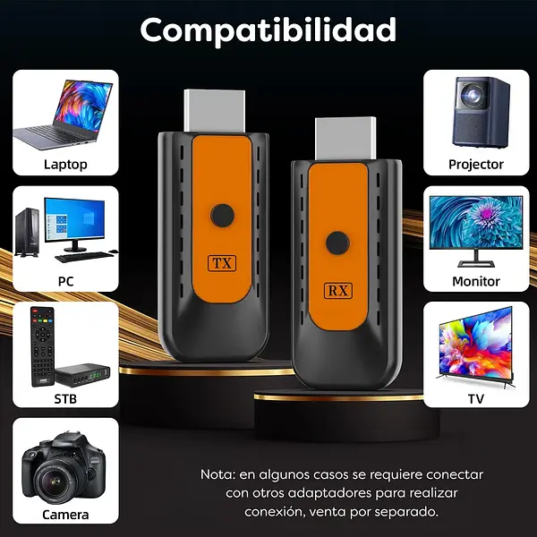 Extender Hdmi Inálambrico De 50 Metros Hdtv