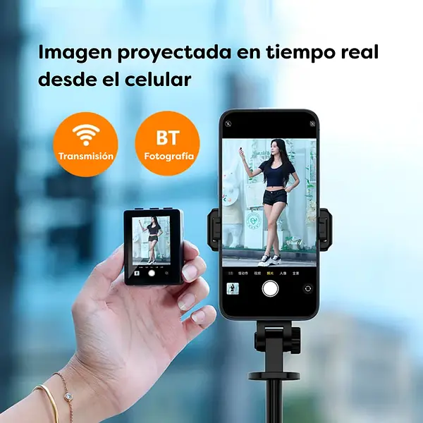 Tripode Para Celular Con Control Y Pantalla Inalámbrico
