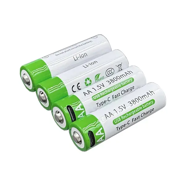 Pilas Recargables Type C 4aa