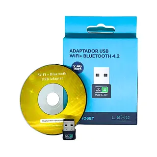 Adaptador 2 En 1 Bluetooth + Wifi Usb