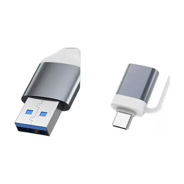 Hub 4 Puertos Usb 2.0 2 En 1 Type C+Usb