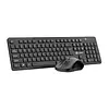 Combo Teclado Y Mouse Inalámbrico W100 Negro