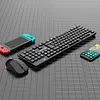 Combo Teclado Y Mouse Inalámbrico W100 Negro