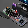 Teclado Gamer K16 Rgb Con Soporte Celular Y Pad De Juego