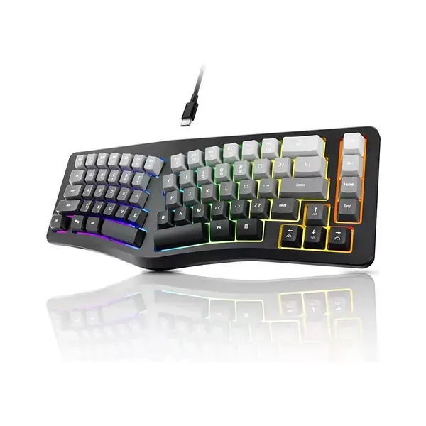 Teclado Ergonómico Gaming Rgb - Alámbrico
