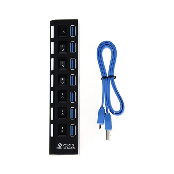 Hub Switch 7 Puertos 3.0 Y 2.0