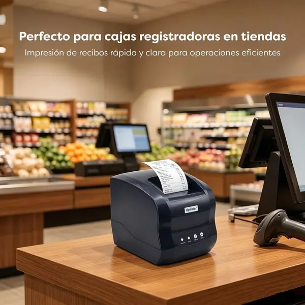 Impresora Código De Barras Y Factura Térmica Xp-365b Usb+Bt