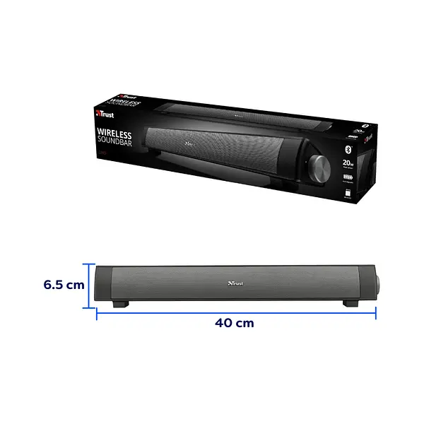 Parlante Trust Lino Bluetooth Barra De Sonido