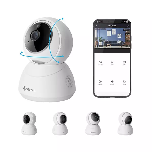Cámara De Seguridad Wi-Fi Con Seguidor De Movimiento