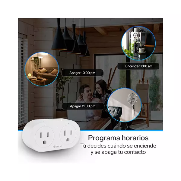 Contacto Tomacorriente Wi-Fi Doble