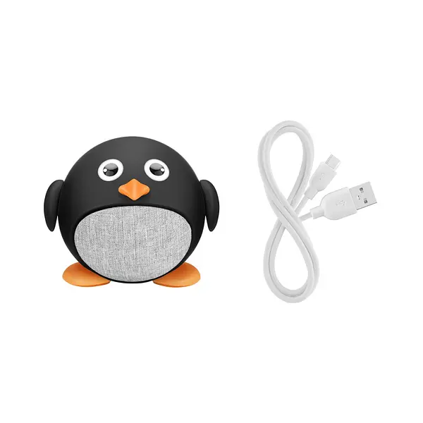 Mini Bocina Bluetooth Con Forma De Pingüino