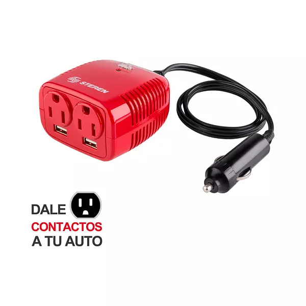 Inversor De Corriente Automotriz De 150 W (12 Vcc A 110 Vca)