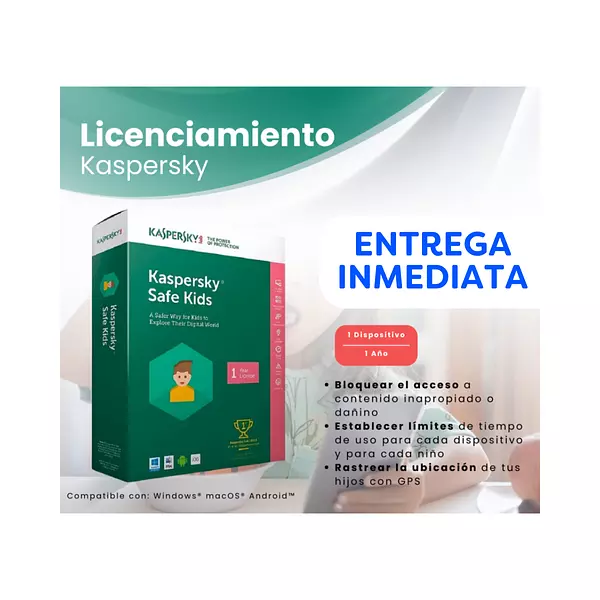 Licencia Kaspersky Safe Kids / 1 Usuario