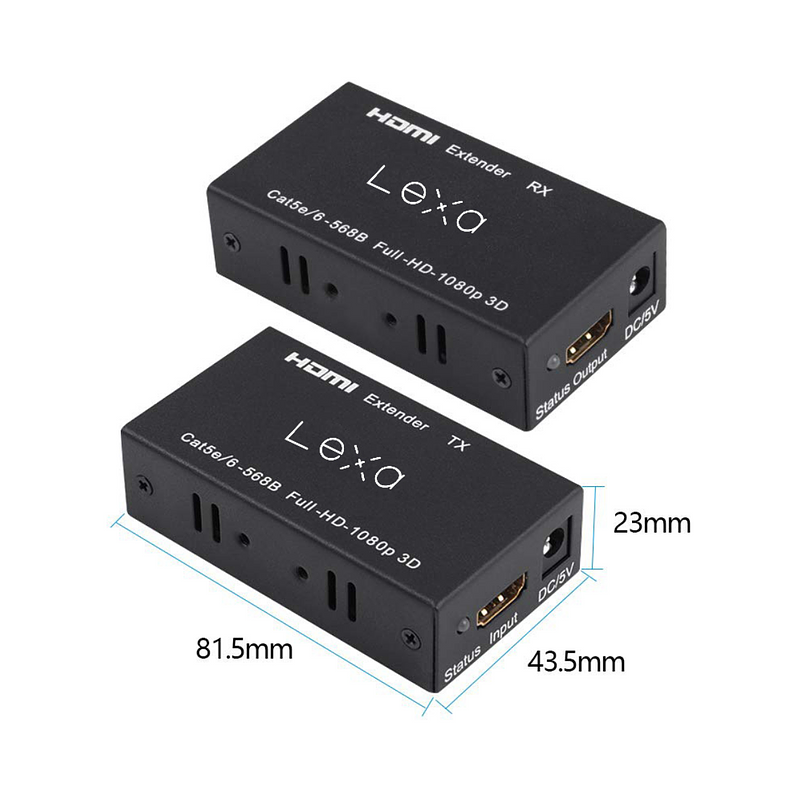 Trade Shop - Adattatori Hdmi A Rj45 Extender Rete Lan Ethernet Cat5e Cat6 1080p 30mt Ext-hdl02 - | Leroy Merlin Trade Shop - Adattatori Hdmi A Rj45 Extender Rete Lan Ethernet Cat5e Cat6 1080p 30mt Ext-hdl02 - | Leroy Merlin