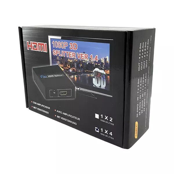 Splitter Hdmi 4 Ports 350 Mhz 3d Full Hd