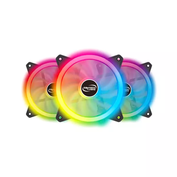 Kit De Ventiladores Fantech Turbine Fb-301 Rgb