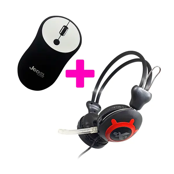 Combo Mouse Inalámbrico Y Audífonos Exa